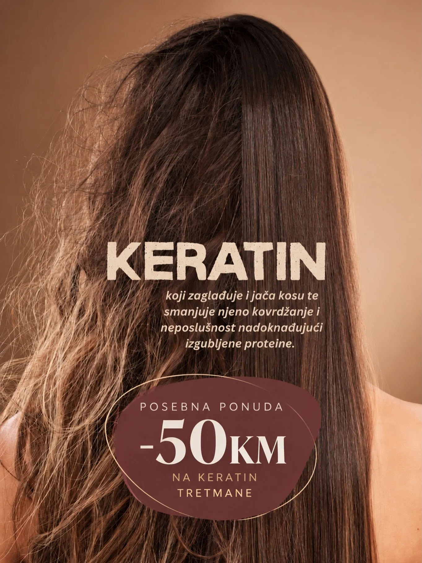 Oktobarska ponuda – 50 KM popusta na keratinske tretmane